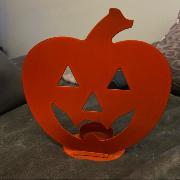 Vibrant Orange Jack-O'-Lantern Decor - Picture 1 of 7
